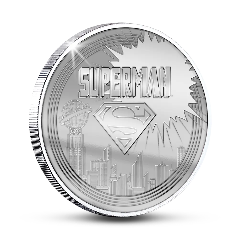 De officiële “SUPERMAN Flying Through The City” Herdenkingsuitgifte