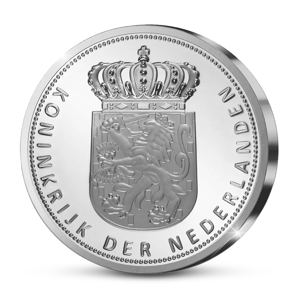 De Primeurslag van de extra grote 5cm Herdenkingsuitgifte Zilveren Huwelijksjubileum Willem-Alexander en Máxima - Het Koninklijk Huwelijk