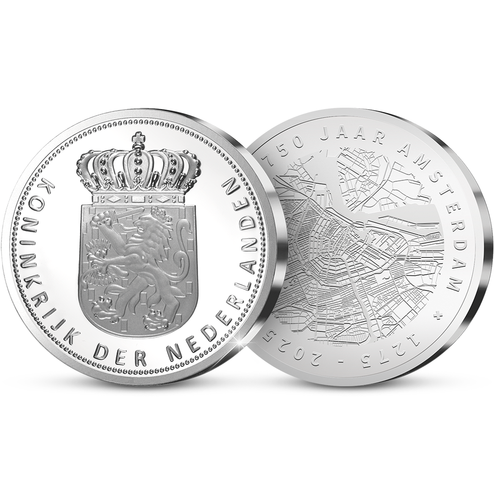 De eerste herdenkingsuitgifte “750 Jaar Amsterdam”