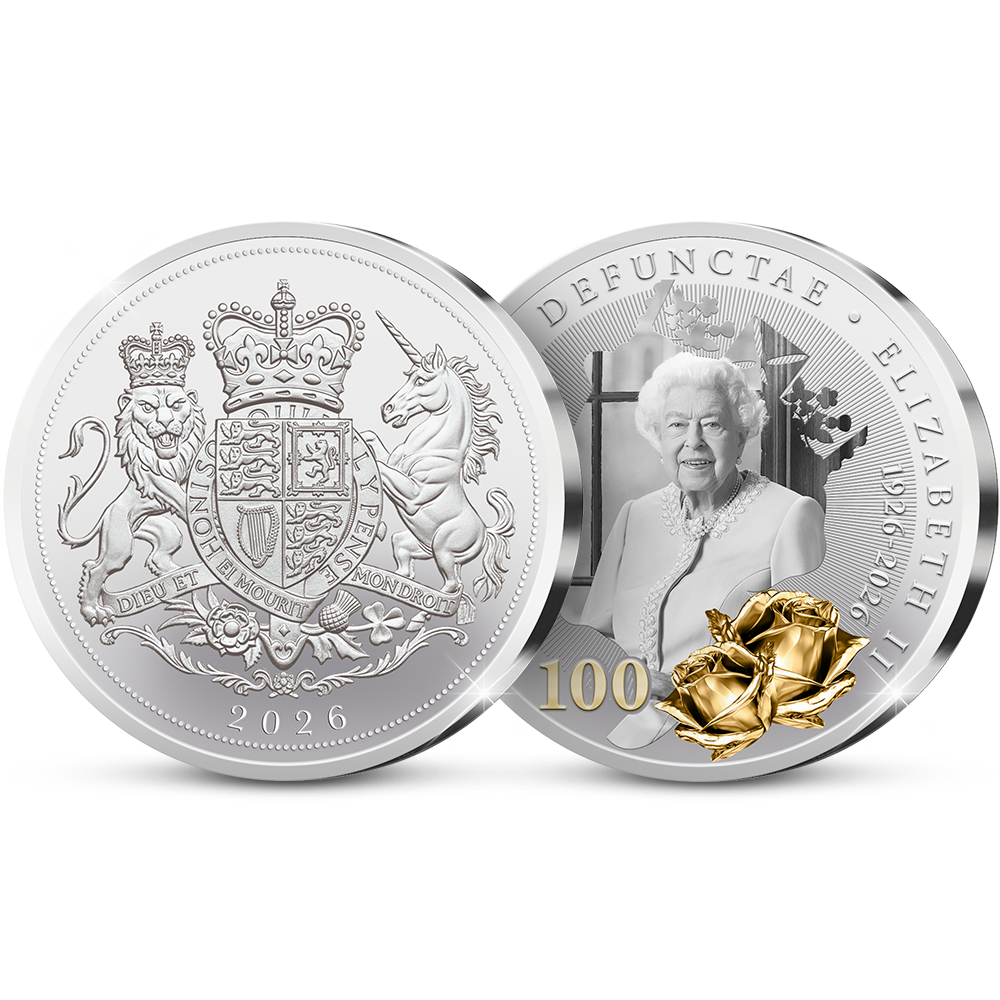 De Eerste Slag van de Engelse Herdenkingsuitgifte “Queen Elizabeth II: A Century of Majesty”