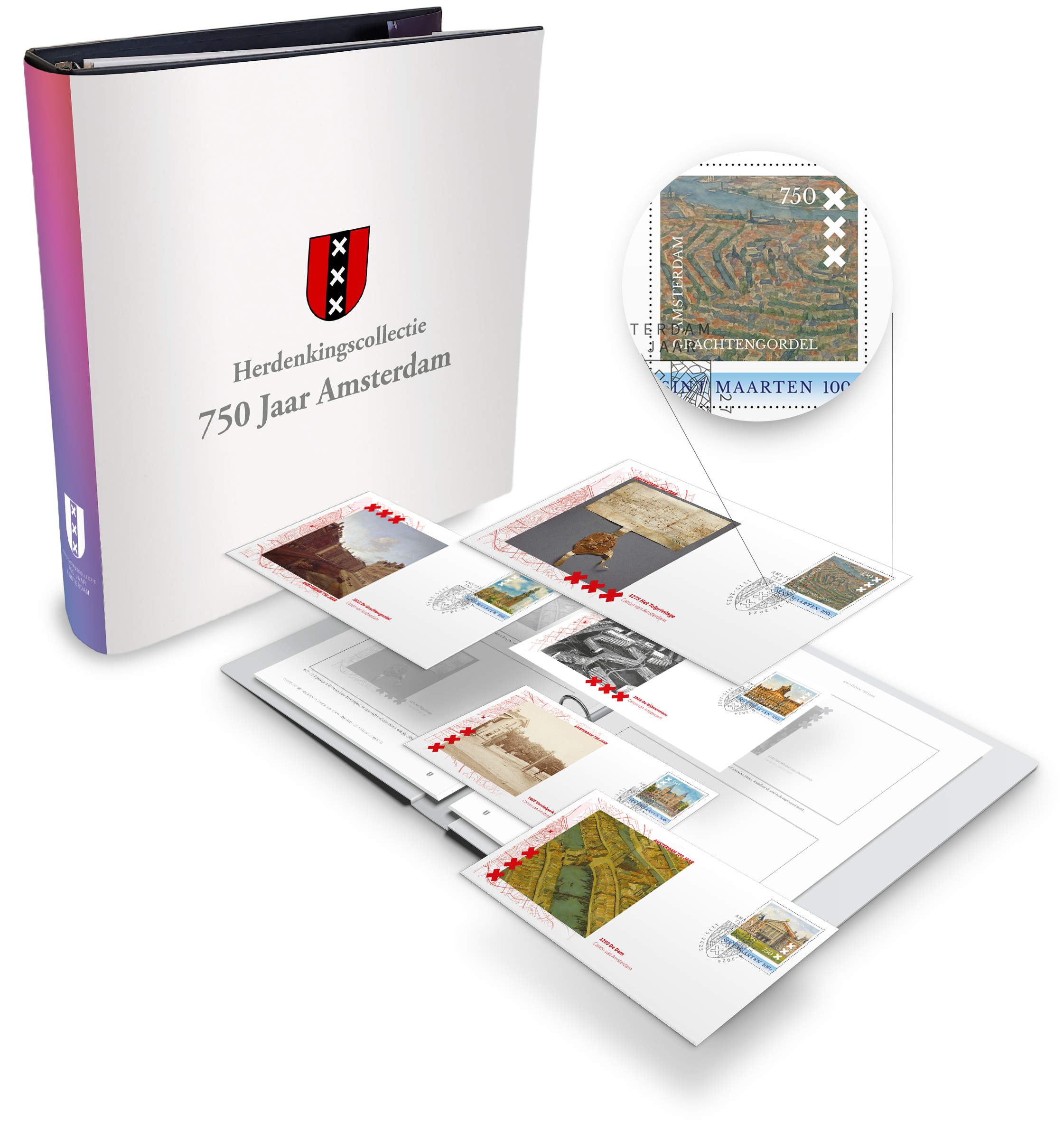 Kennismakingsaanbieding – Postzegelcollectie Amsterdam 750 Jaar – De Canon van een Wereldstad Start uw collectie met de eerste 2 Eerste-Dag-Enveloppen!