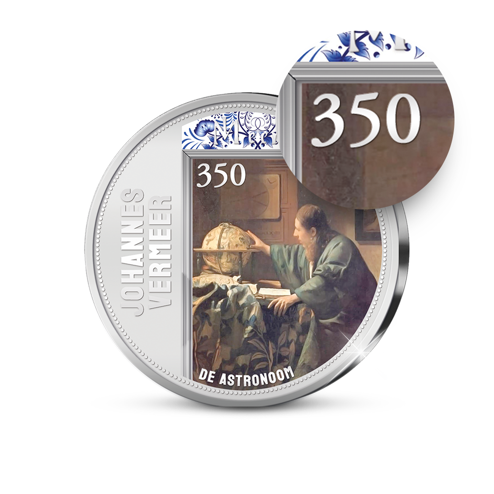 Die 350 Jahre Johannes Vermeer Gedenkausgabe der Niederlande „Der Astronom“