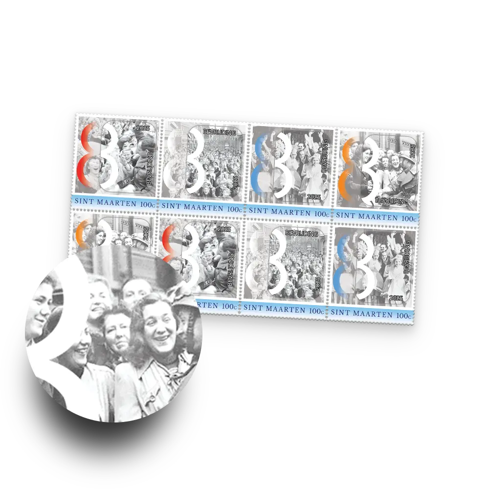 Herdenkingspostzegelvel Nederland 80 Jaar Bevrijd