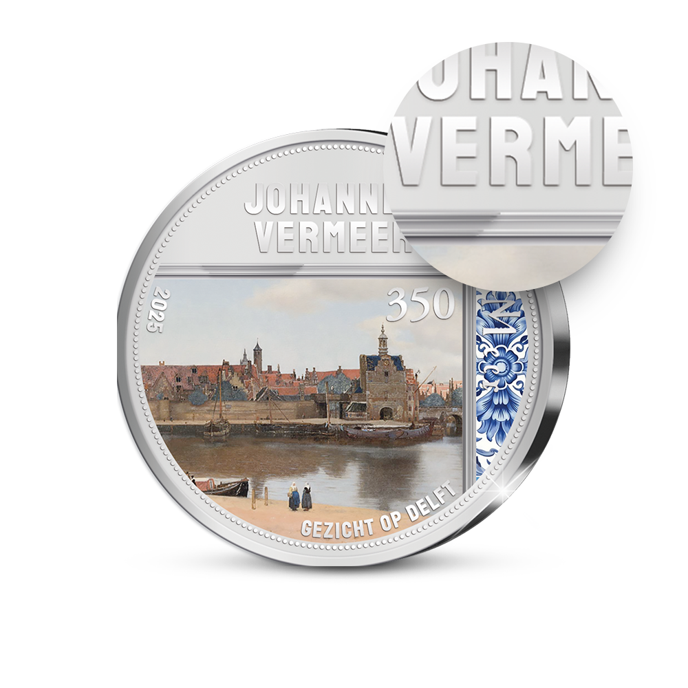 De 350 jaar Johannes Vermeer Herdenkingsuitgifte van Nederland ‘Gezicht op Delft’