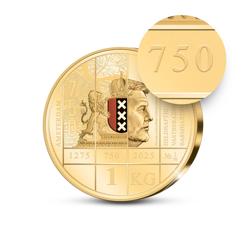 1 Kilo Herdenkingsuitgifte Amsterdam 750 Jaar