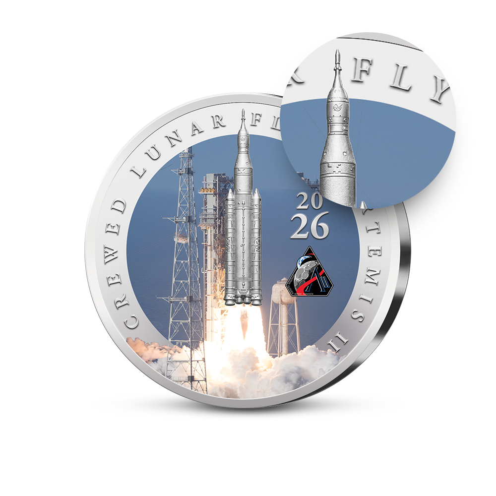De USA Herdenkingsuitgifte 2026 ‘Artemis II: Launch into the Unknown – Rise of a New Space Era'