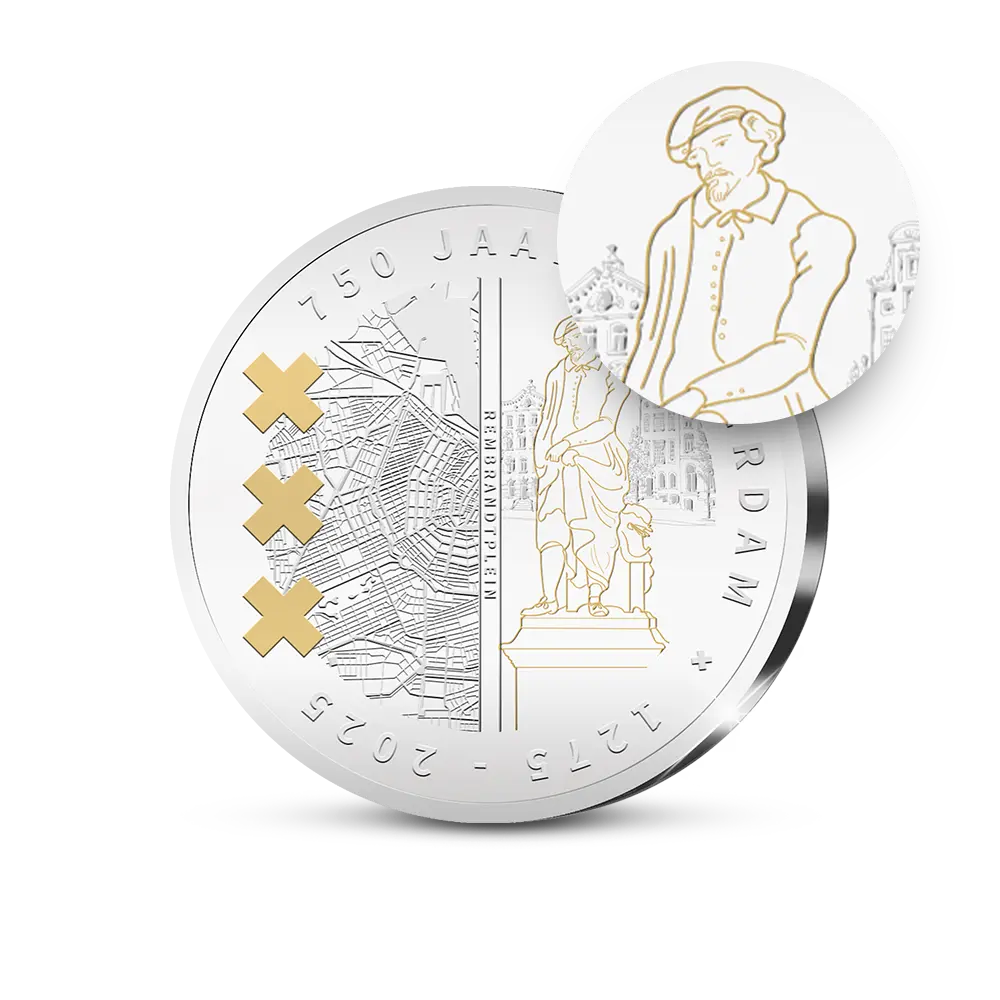 De eerste herdenkingsuitgifte “Het Rembrandtplein"