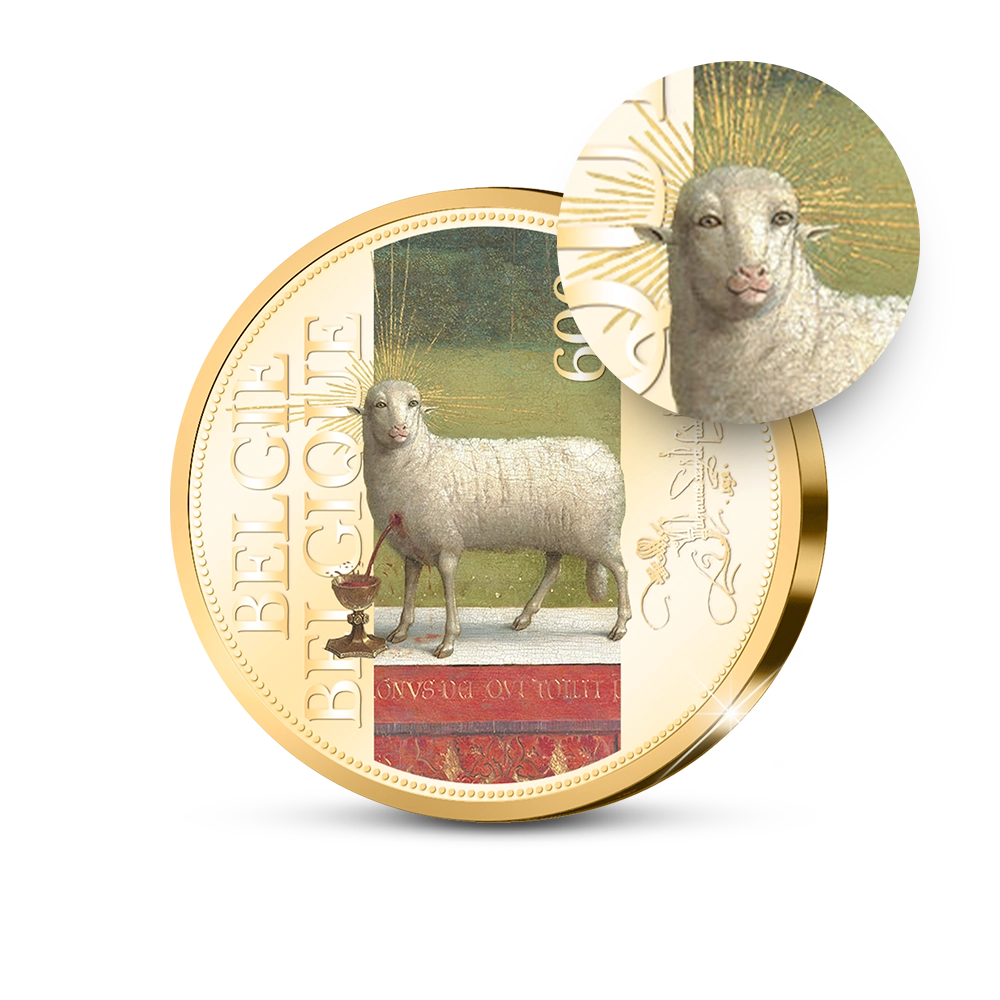 De Eerste Belgische Herdenkingsuitgifte "De Aanbidding van het Lam Gods"