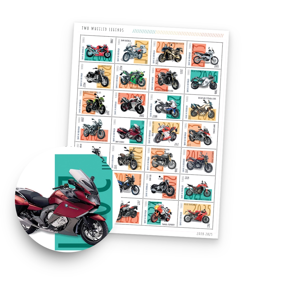 Postzegelvel 'Geschiedenis van de Motor'