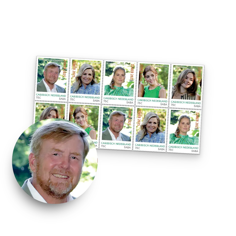 De Postzegelset 'Koninklijk Gezin 2025’