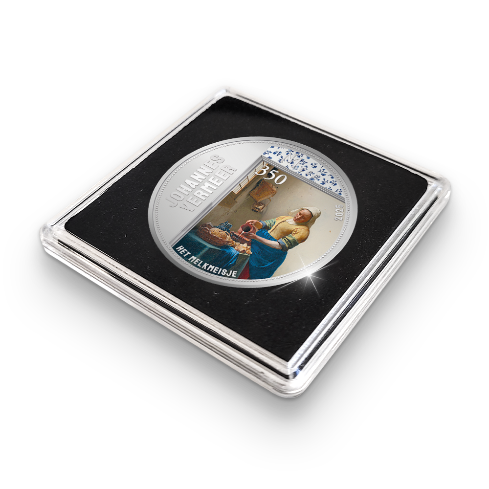 De 350 jaar Johannes Vermeer Herdenkingsuitgifte van Nederland ‘Het Melkmeisje’
