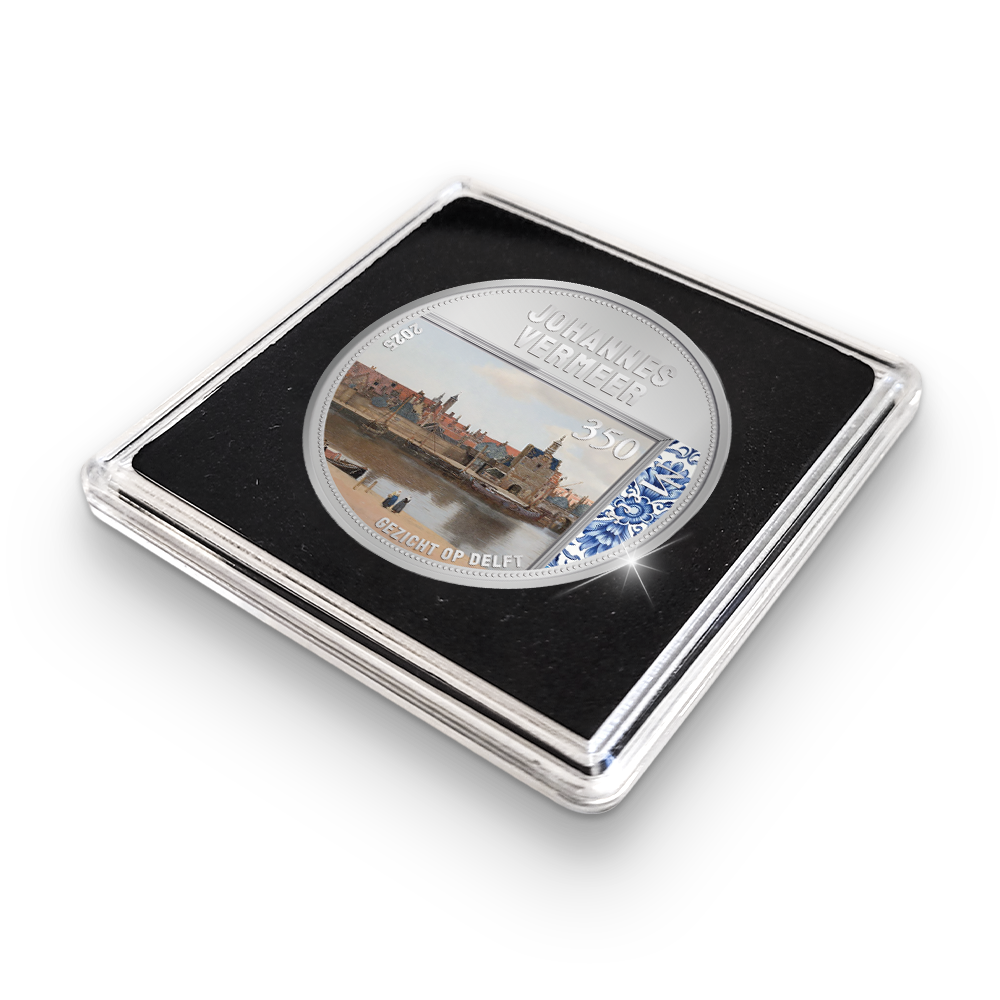 De 350 jaar Johannes Vermeer Herdenkingsuitgifte van Nederland ‘Gezicht op Delft’