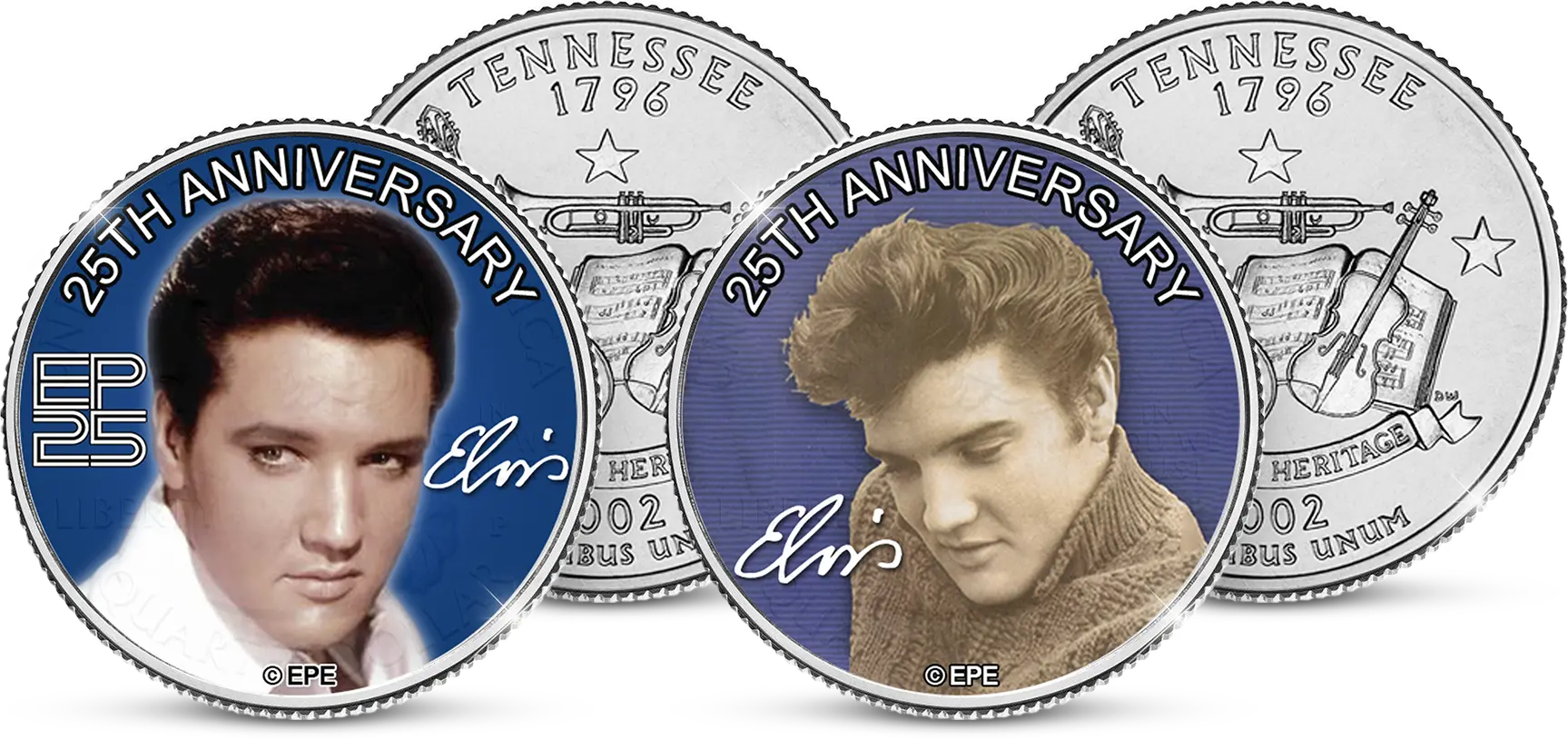 Elvis Tennessee Quarter Dollar Set aus Amerika