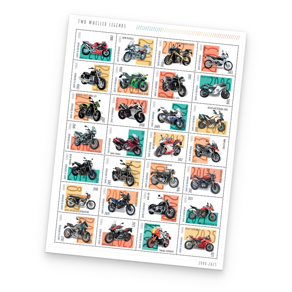 Postzegelvel 'Geschiedenis van de Motor'