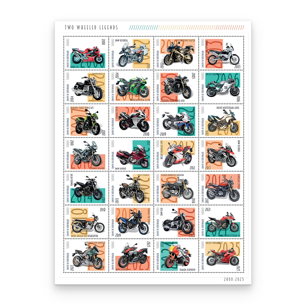 Postzegelvel 'Geschiedenis van de Motor'