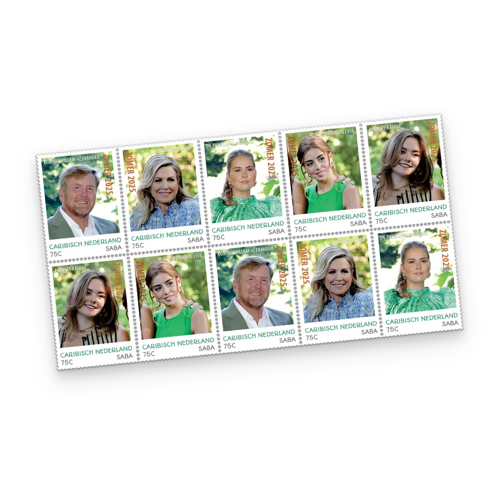 De Postzegelset 'Koninklijk Gezin 2025’