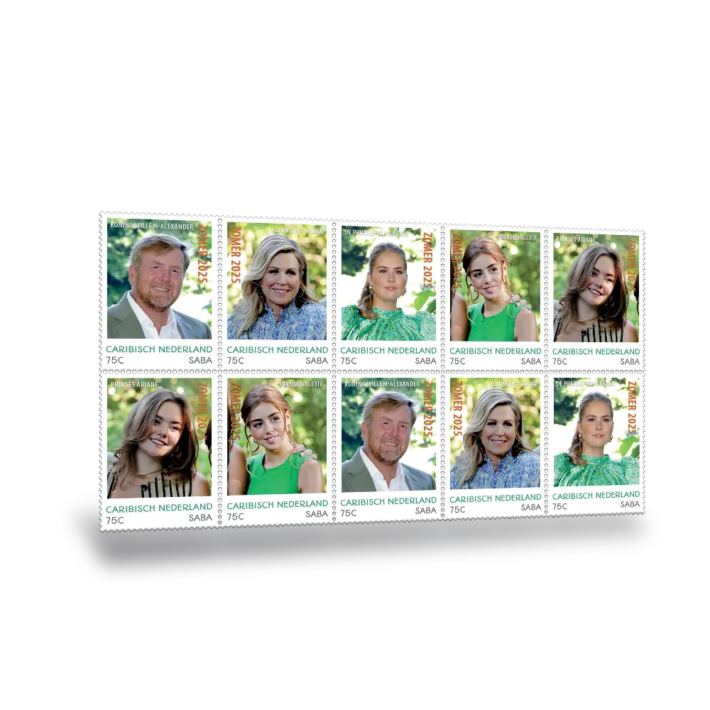 De Postzegelset 'Koninklijk Gezin 2025’
