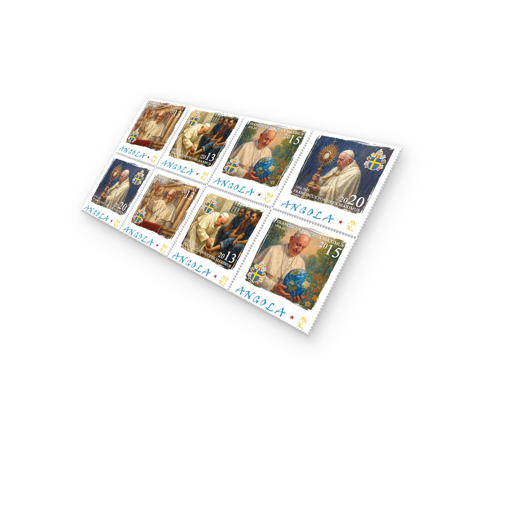 Het Paus Franciscus Herdenkingspostzegelvel