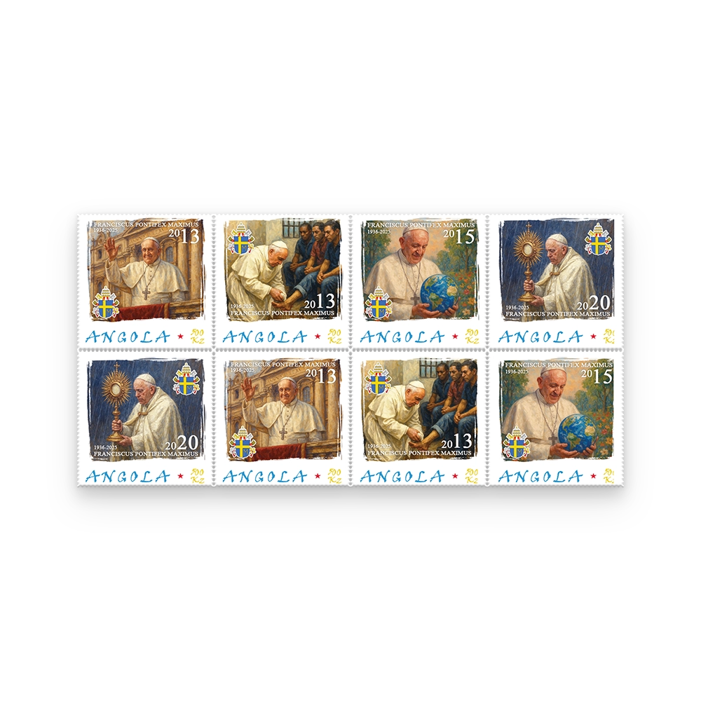 Het Paus Franciscus Herdenkingspostzegelvel