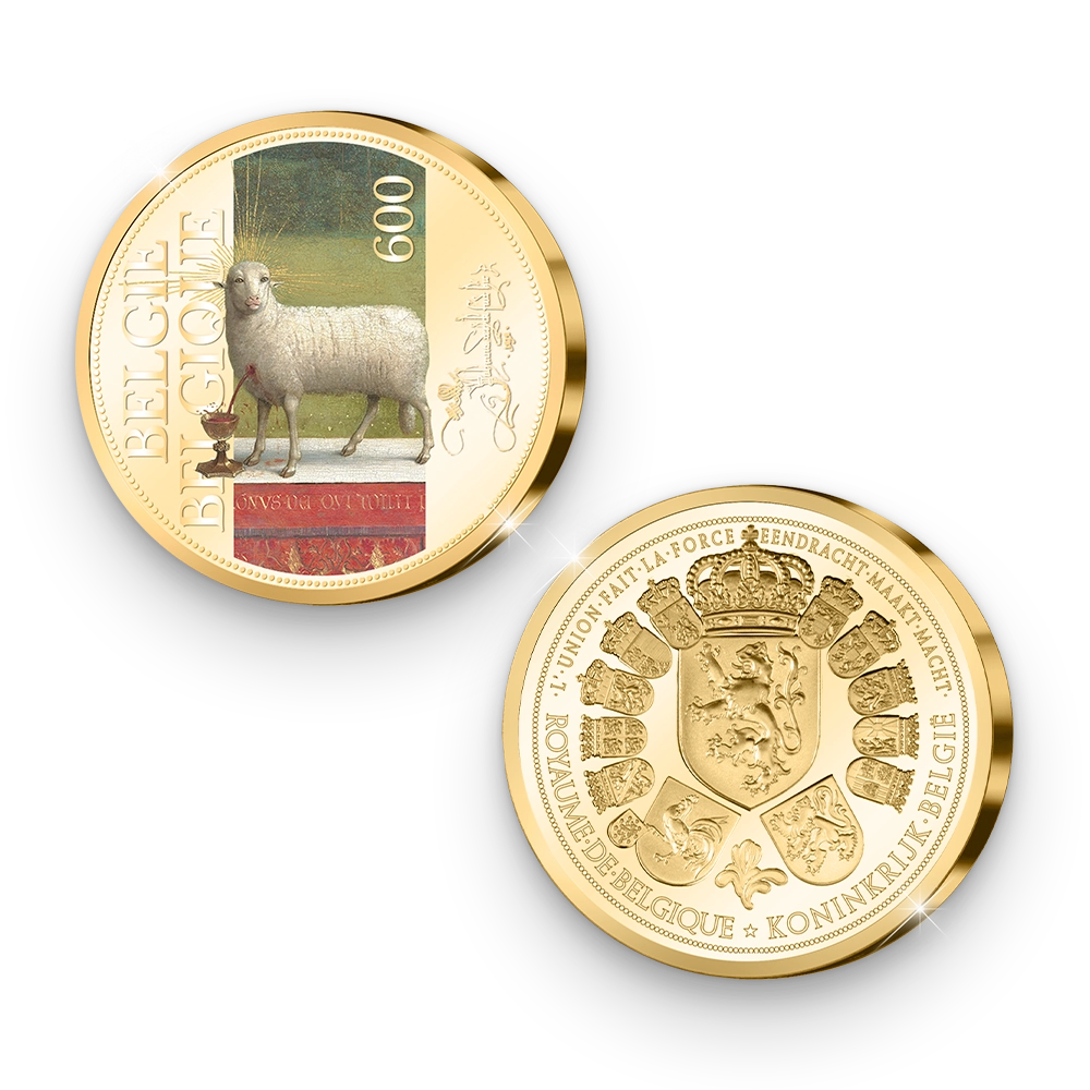 De Eerste Belgische Herdenkingsuitgifte "De Aanbidding van het Lam Gods"