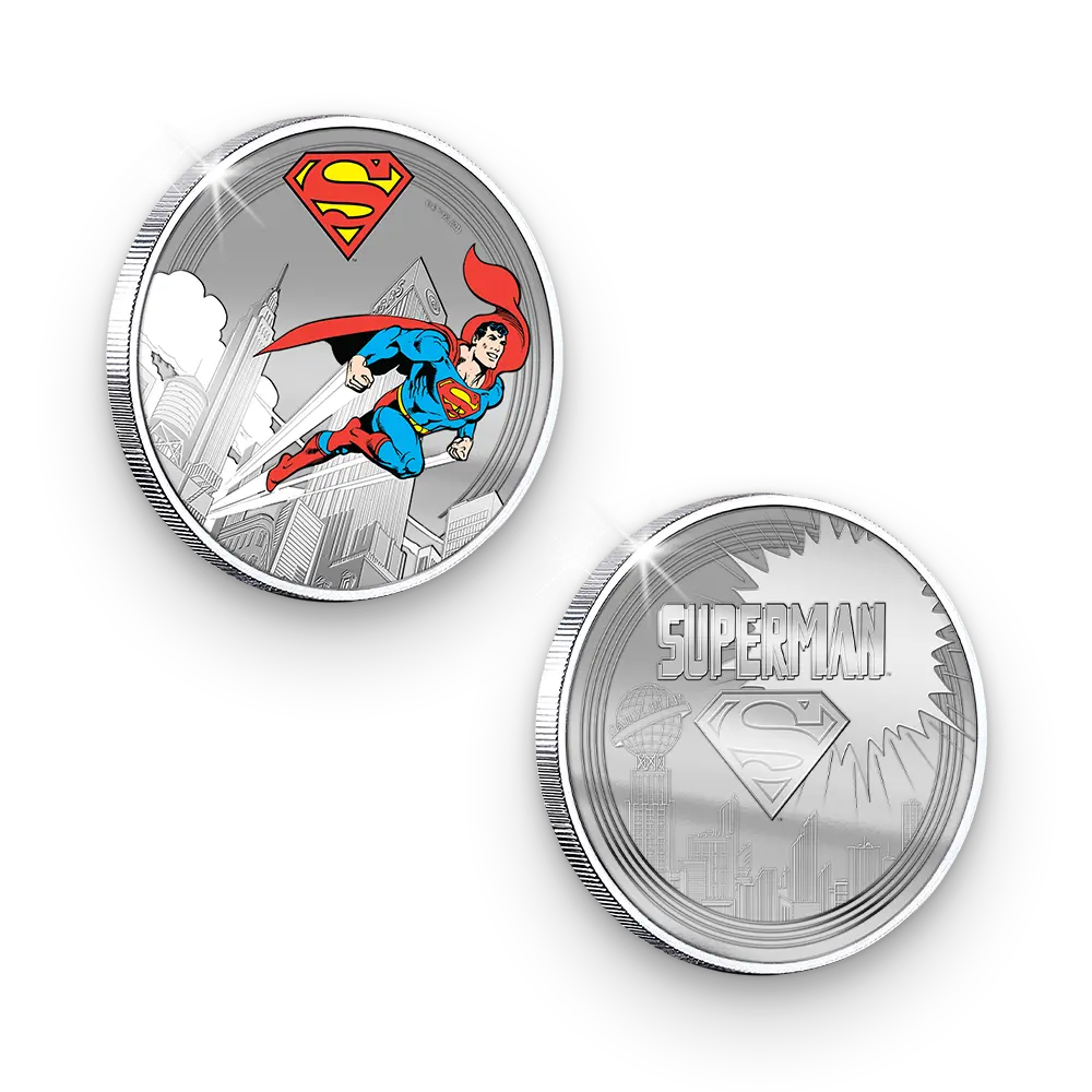 De officiële “SUPERMAN Flying Through The City” Herdenkingsuitgifte