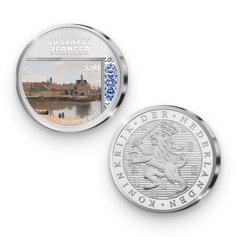 De 350 jaar Johannes Vermeer Herdenkingsuitgifte van Nederland ‘Gezicht op Delft’