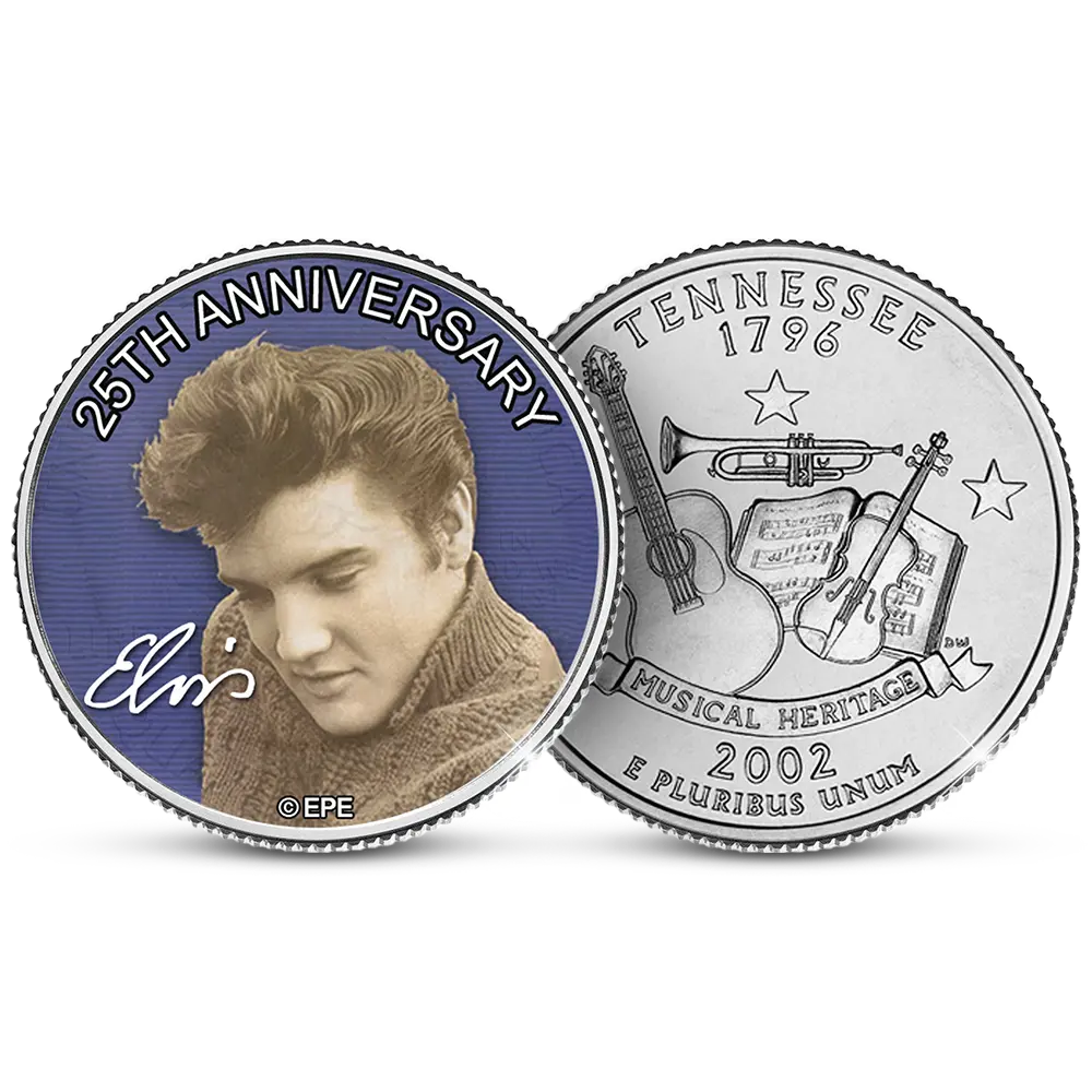 Elvis Tennessee Quarter Dollar Set aus Amerika