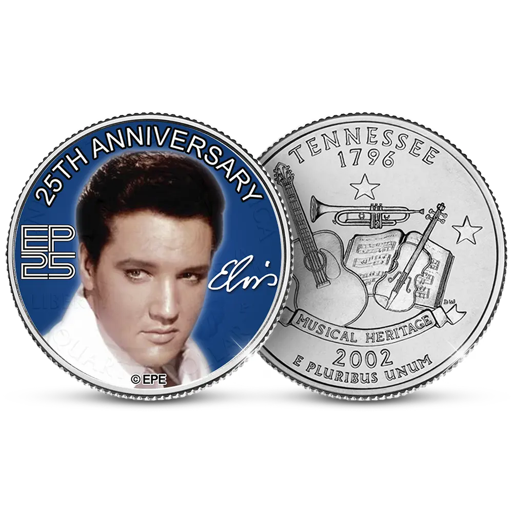 Elvis Tennessee Quarter Dollar Set aus Amerika