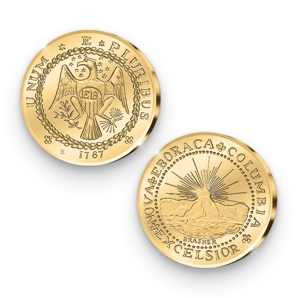 De Originele Herslag van de Amerikaanse: The Brasher-Doubloon, 1787 First US Gold Coin
