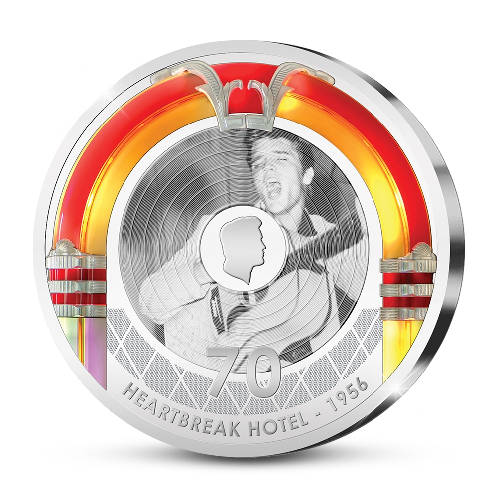 Der Scoop Strike der amerikanischen Gedenkausgabe „Elvis‘ Heartbreak Hotel 70. Erscheinungsjubiläum“