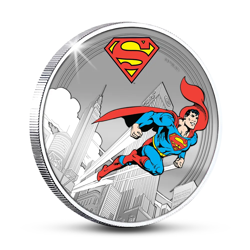 De officiële “SUPERMAN Flying Through The City” Herdenkingsuitgifte