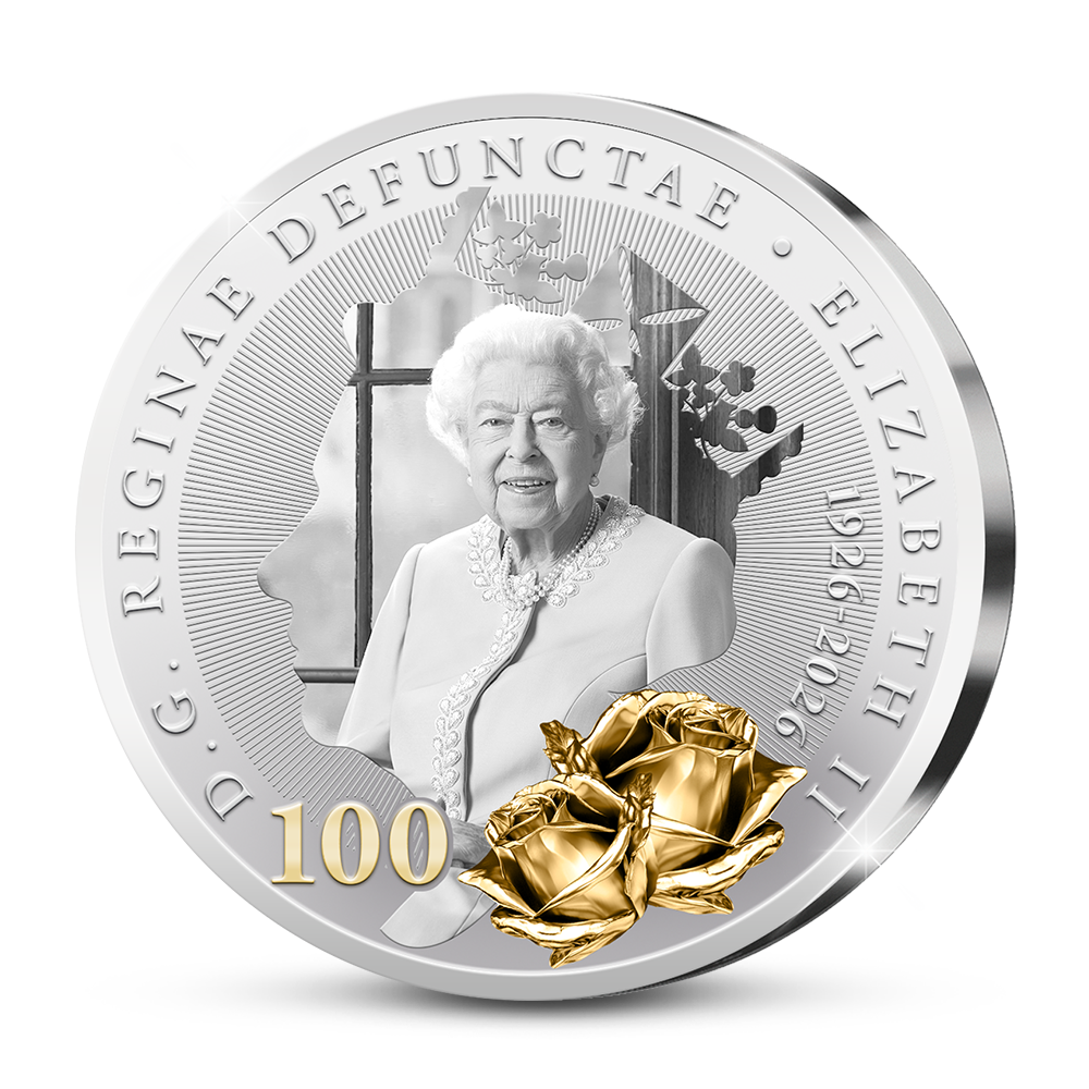 De Eerste Slag van de Engelse Herdenkingsuitgifte “Queen Elizabeth II: A Century of Majesty”