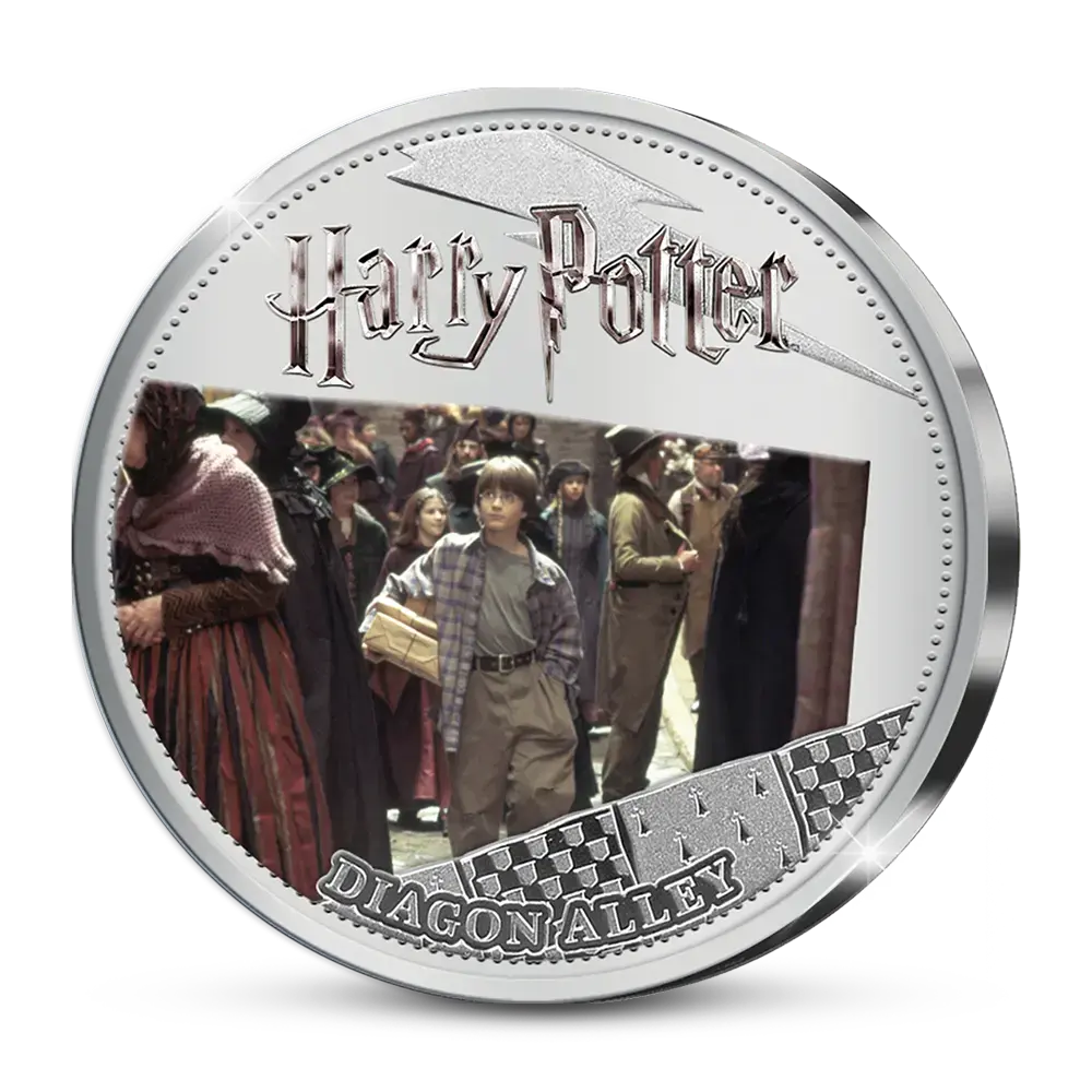 DE OFFICIËLE HARRY POTTER HERDENKINGSMUNT "25 Years of Movie Magic”
