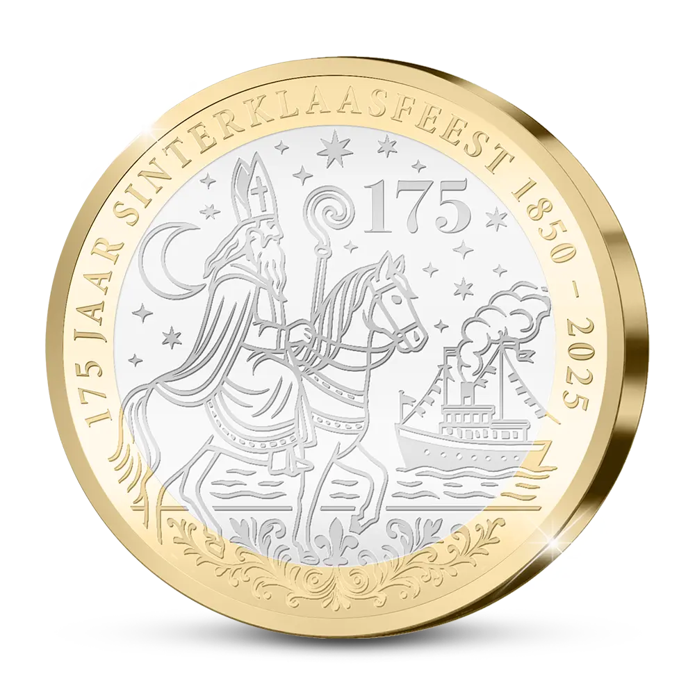 De eerste Nederlandse Herdenkingsuitgifte “175 Jaar Sinterklaas Feest”