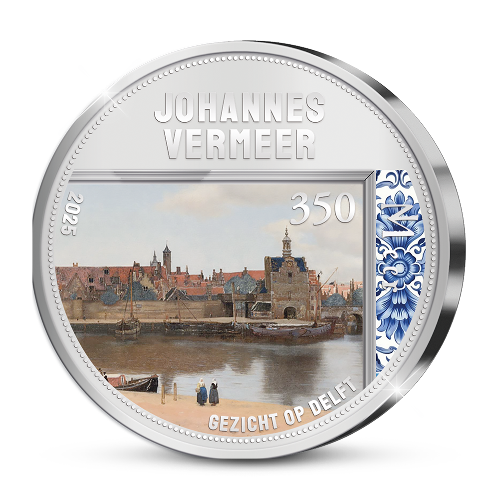 De 350 jaar Johannes Vermeer Herdenkingsuitgifte van Nederland ‘Gezicht op Delft’