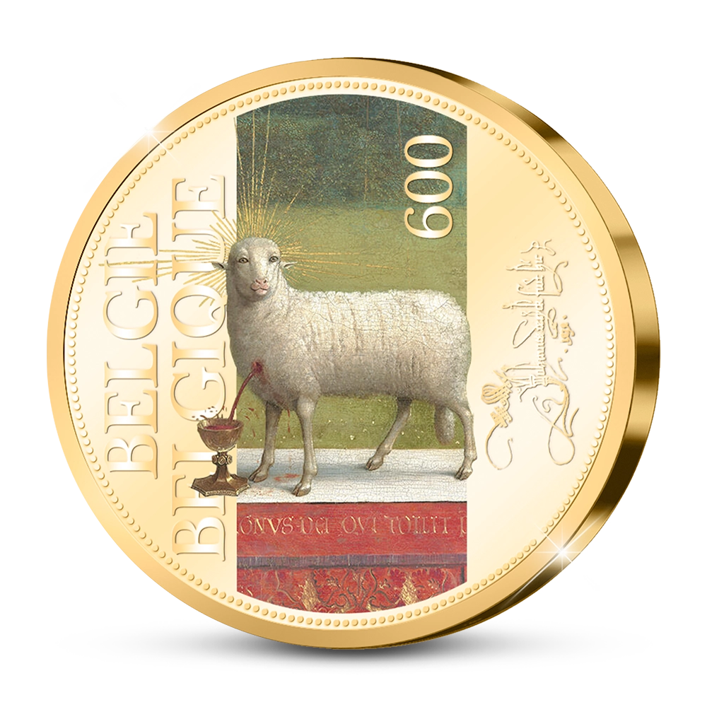 De Eerste Belgische Herdenkingsuitgifte "De Aanbidding van het Lam Gods"
