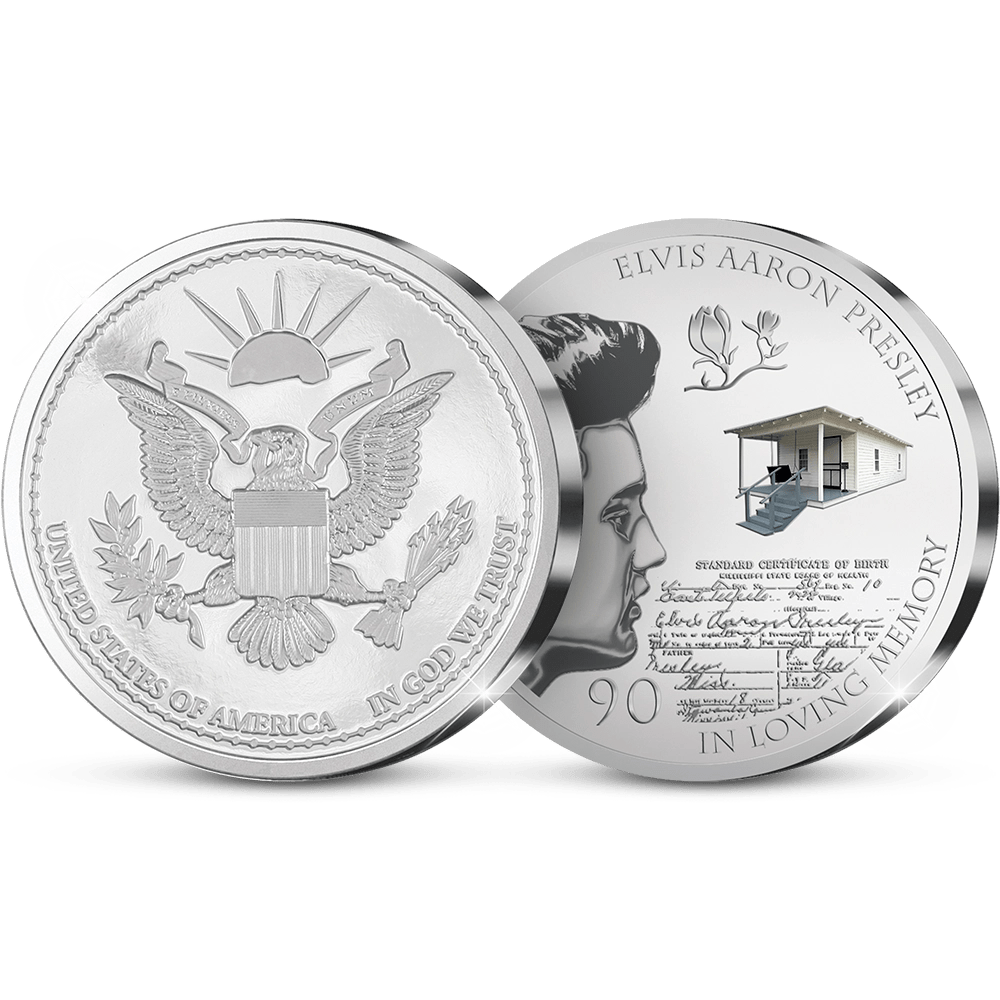 De Eerste Slag van de Amerikaanse Herdenkingsuitgifte “Elvis 90th Birthday Anniversary” - Edel Collecties