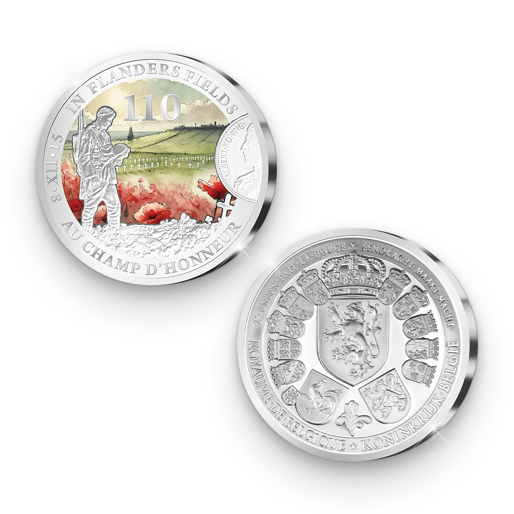 De Eerste Slag van de Belgische Herdenkingsuitgifte “In Vlaanderens Velden 110 jaar” - Edel Collecties