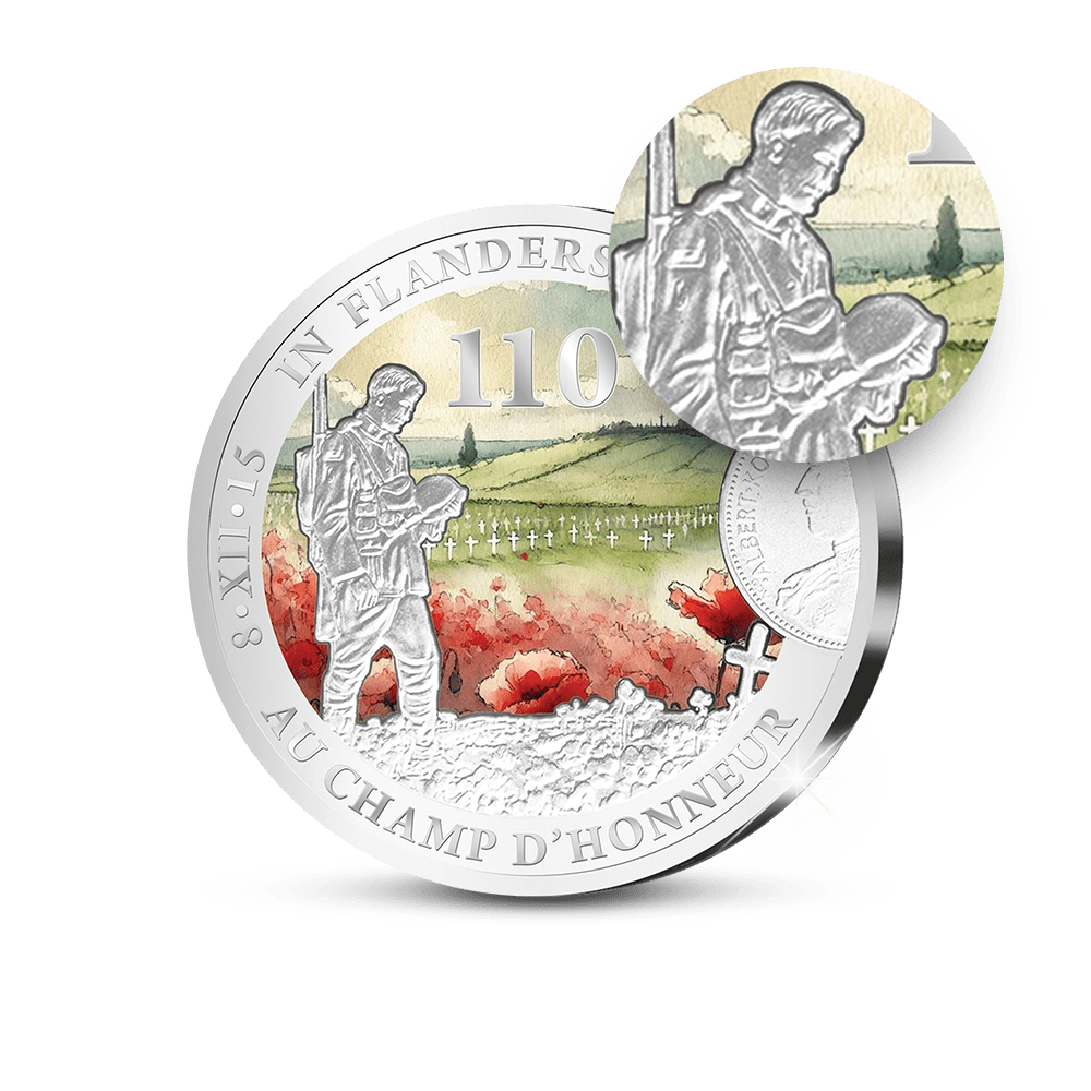 De Eerste Slag van de Belgische Herdenkingsuitgifte “In Vlaanderens Velden 110 jaar” - Edel Collecties