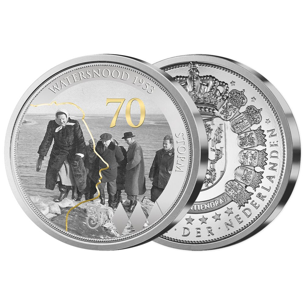 De Officiële Verzilverde “70 jaar Watersnoodramp” Herdenkingsuitgifte 2023 - Edel Collecties