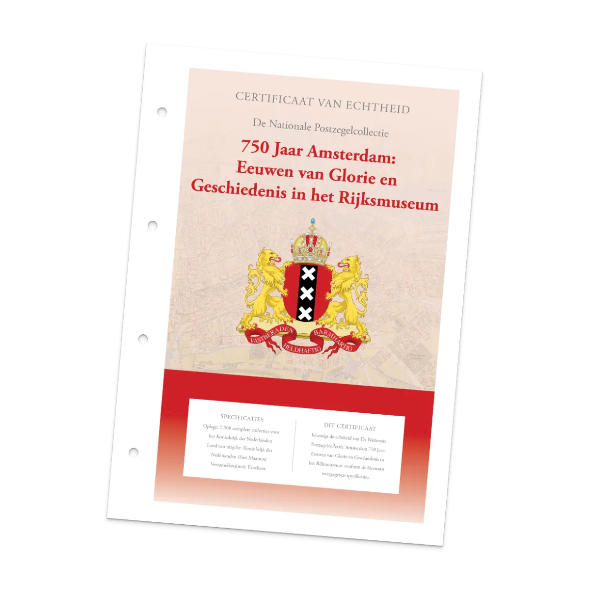 De Postzegelcollectie 750 Jaar Amsterdam: Eeuwen van Glorie en Geschiedenis in het Rijksmuseum - Edel Collecties