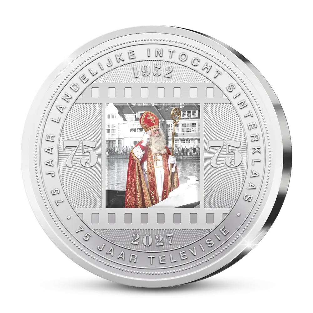De exclusieve Dubbeljubileumuitgifte "75 Jaar Televisie & Sinterklaasintocht"