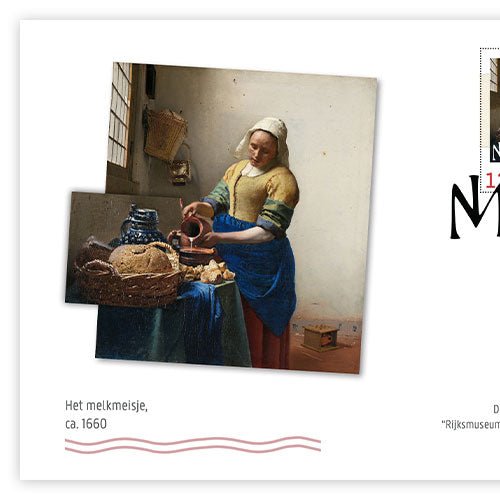 De Gratis Officiële “Melkmeisje van Vermeer” Eerste-Dag-Envelop 2023 - Edel Collecties