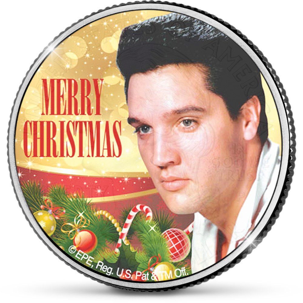 De Officiële Elvis Presley “Merry Christmas Baby 2023” Tennessee Quarter Dollar van Amerika - Edel Collecties