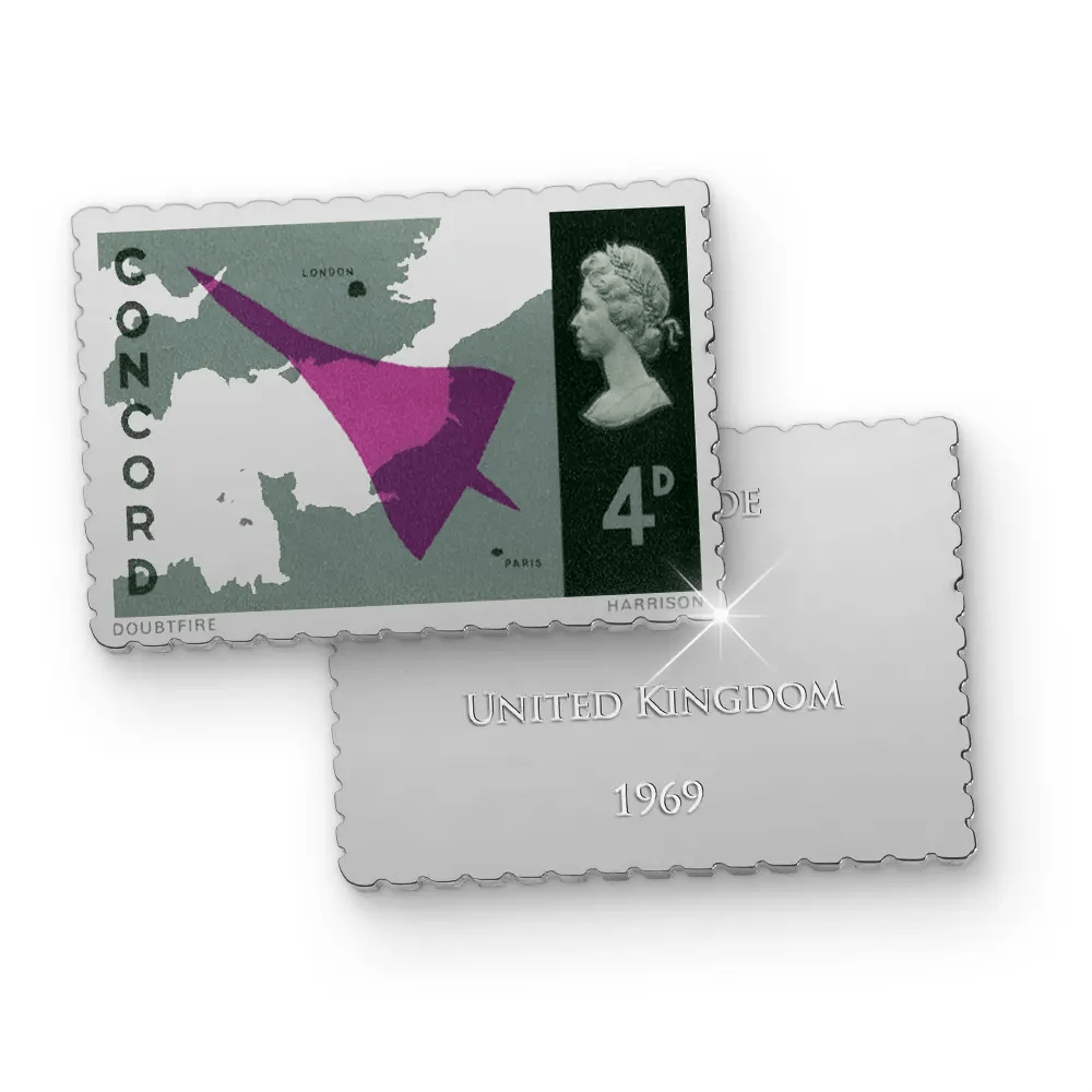 De Verzilverde "20 Years On: Concorde’s Final Flight" Postzegel Prestige Collectie van Engeland - Edel Collecties