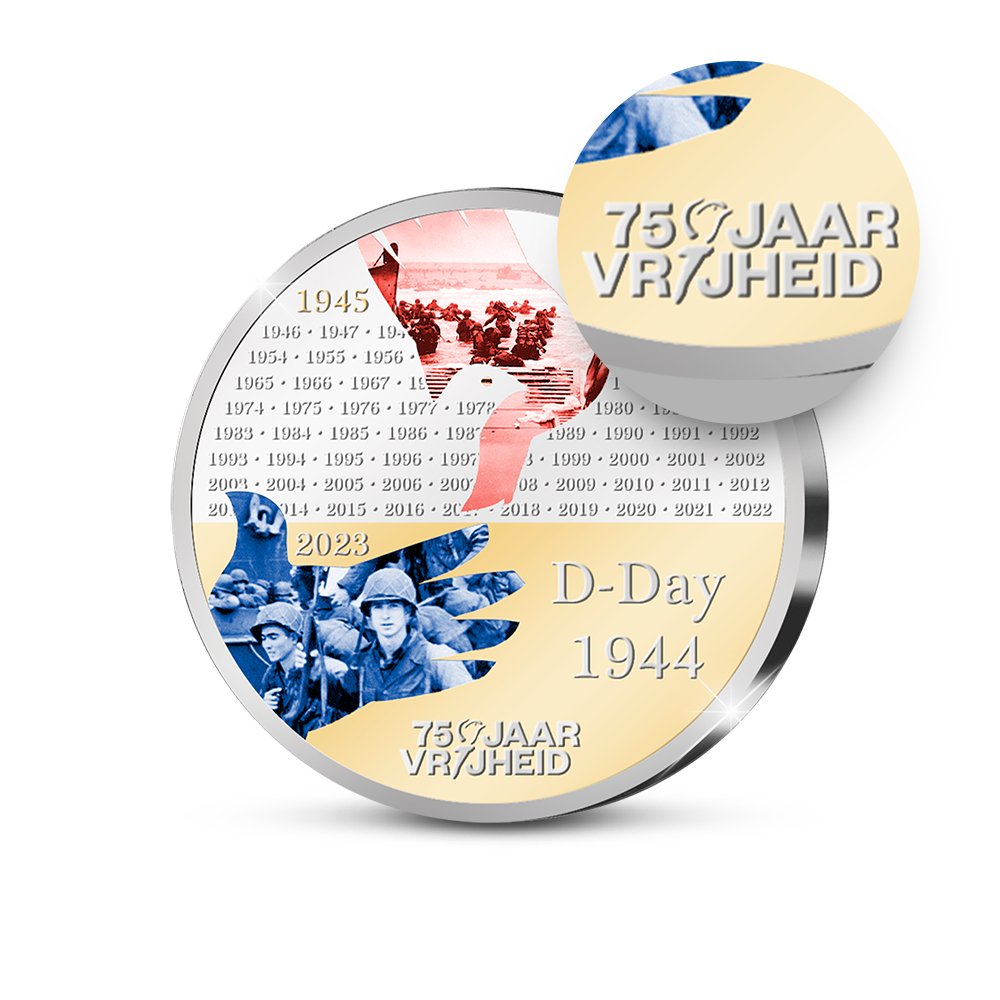 Gratis Kennismaken: De Nationale Slag de Schelde 1944 Herdenkingsuitgifte 2023 Verzilverd Geslagen - Edel Collecties