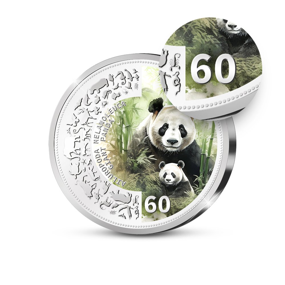 Gratis Kennismaken: De Officiële “Panda-Mother with Child” Herdenkingsuitgifte van China - Edel Collecties