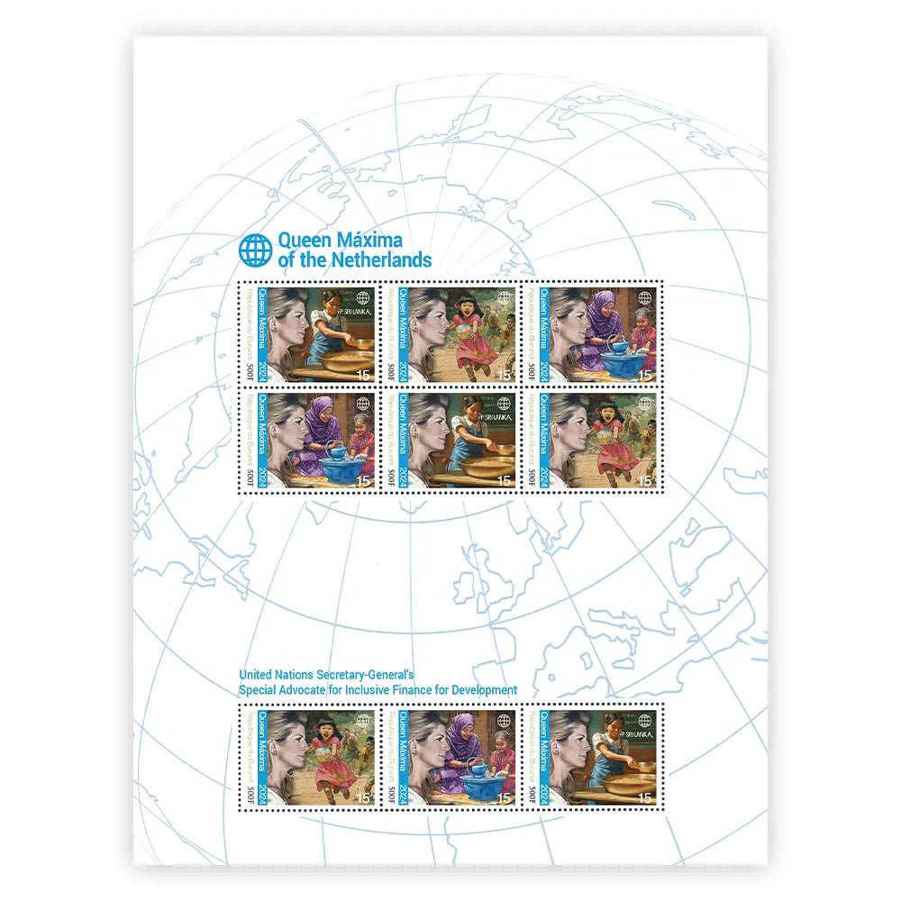 Het Koningin Máxima en de Verenigde Naties Postzegelvel - Edel Collecties