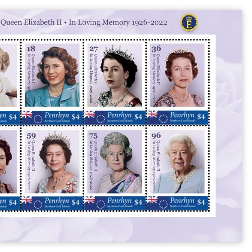 Het Officiële Postzegelvel “In Loving Memory Her Majesty Queen Elizabeth II 1926 - 2022” - Edel Collecties