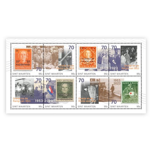 Het Officiële Postzegelvel “Oranje en de Ramp van 1953” - Edel Collecties